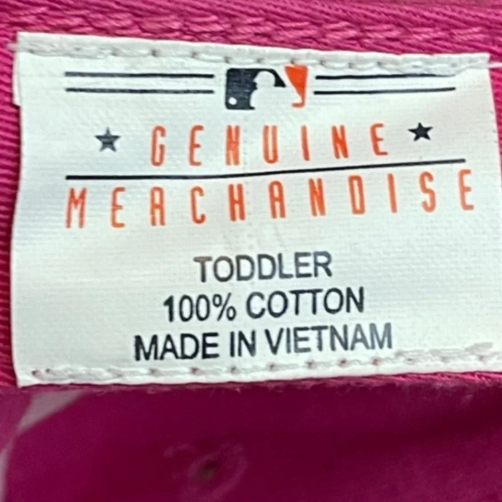 Detroit Tigers MLB Toddler Girls Hat Pink Striped Heart Fan Favorite Cotton Cap